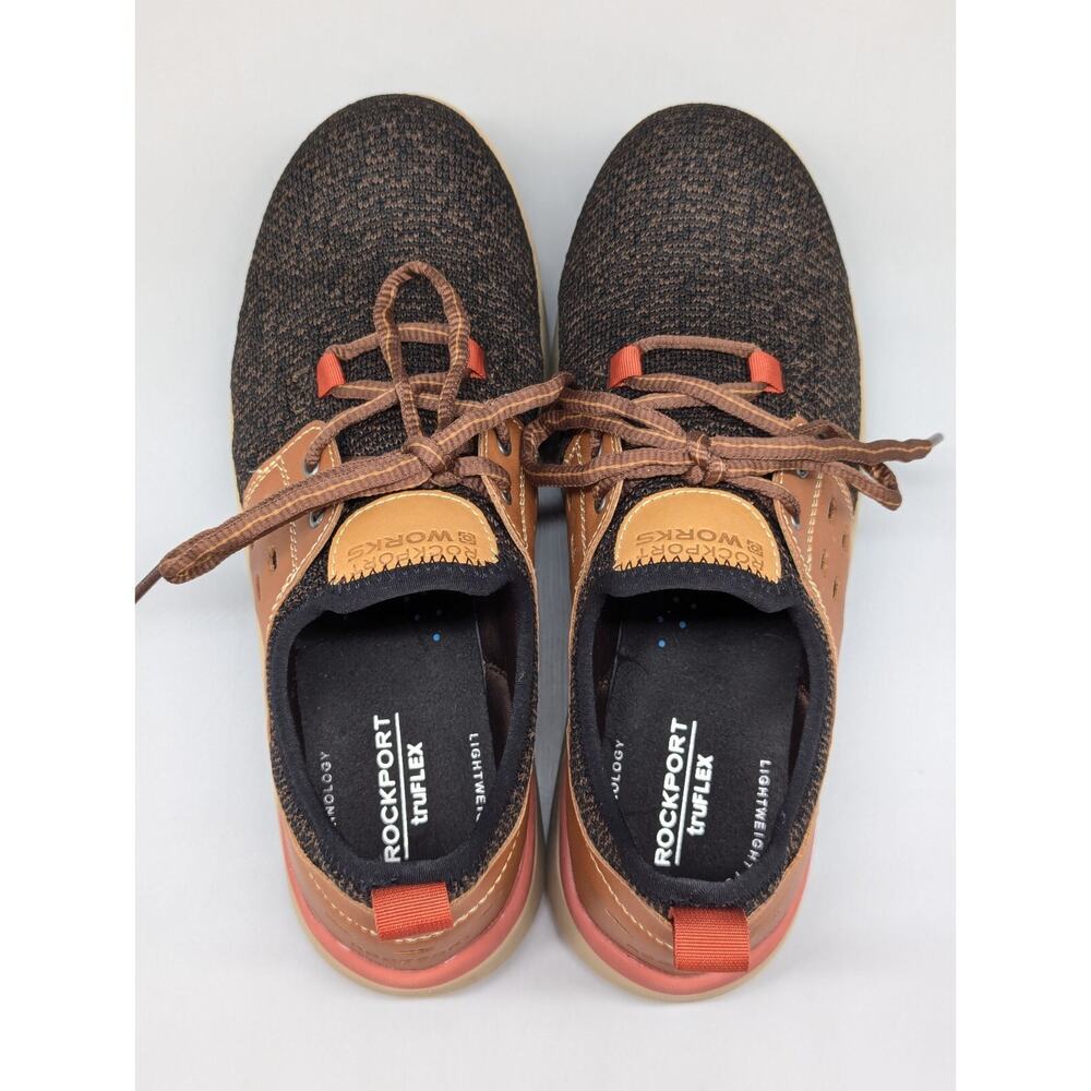 Rockport Works TruFlex Mens Slip & Oil Resistant Shoes Brown Size 7M - Picture 9 of 10